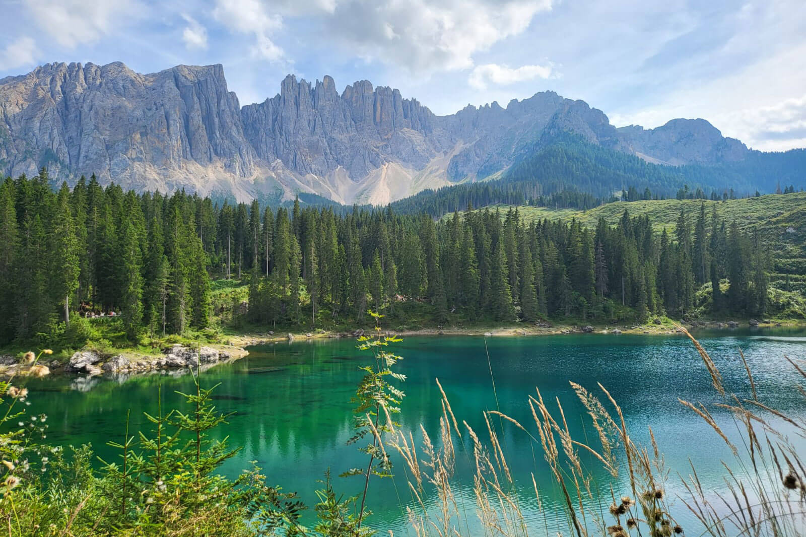 Der Glittner See vor dem Peitlerkofel - Scheaterhof